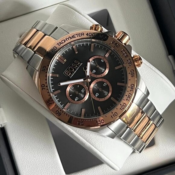 COPY - Hugo Boss Men’s Ikon Two-Tone Chronograph Watch - Picture 2 of 13